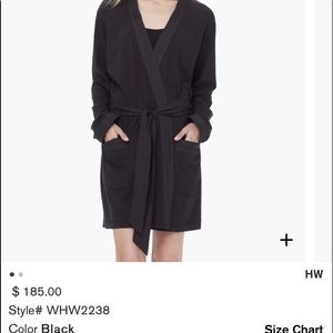 James Perse classics jersey Robe black size os s/m